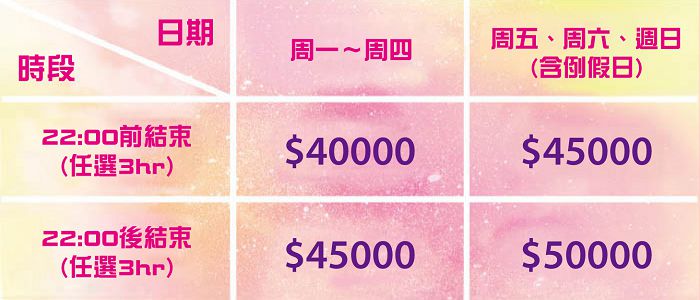 民生館派對場地價格表