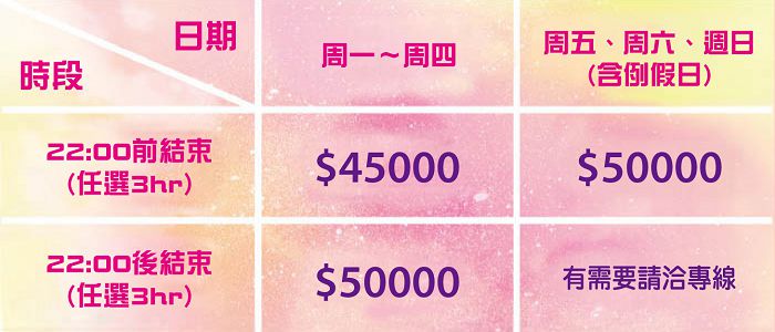 雙連館派對場地價格表